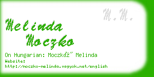 melinda moczko business card